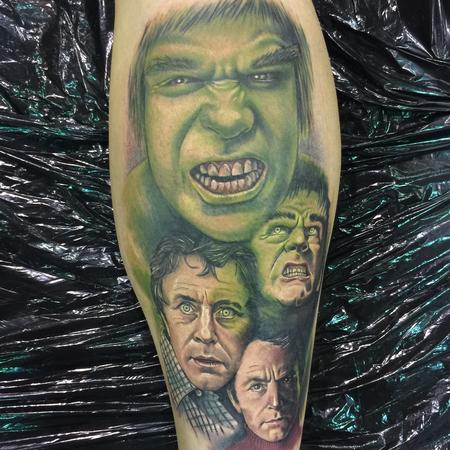 Chris Jones - Color Hulk Transformation Tattoo